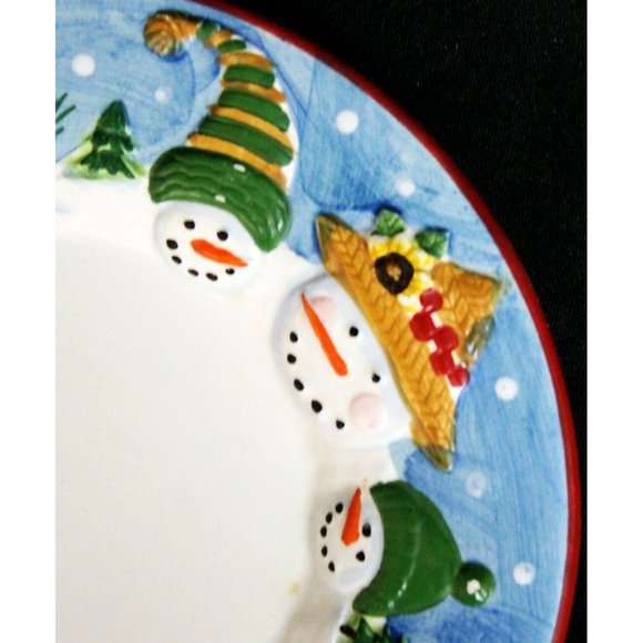 Yankee Candle Mini/Small Ceramic Plate Blue Winter - Picture 3 of 7